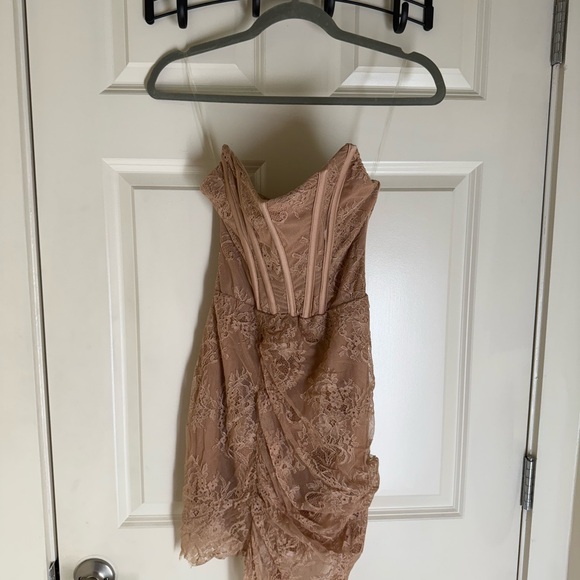 House of CB ‘Czarina’ Nude Mini Dress 👗😍 S ✨ - Picture 14 of 15